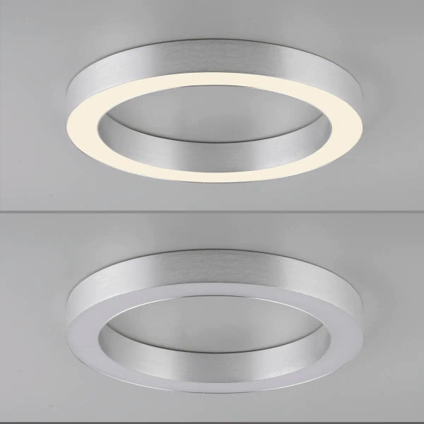 Plafon sterowany pilotem PURE-LINES srebrny 6310-95 1xLED 21W 2200-5500K owalny