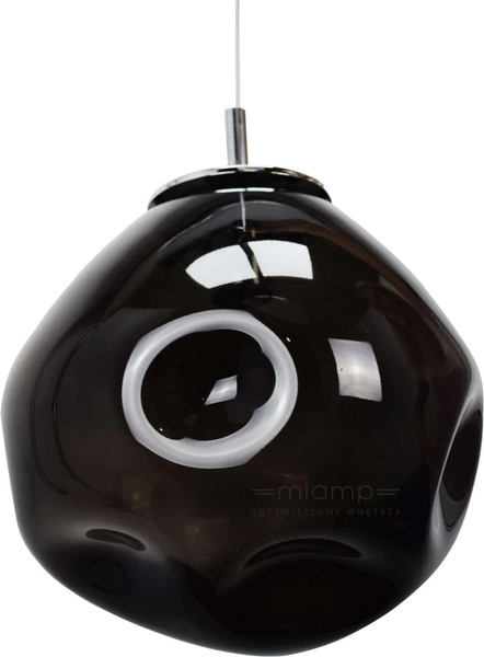 LAMPA wisząca AVIA S 10421108 Kaspa szklana OPRAWA zwis grafitowy