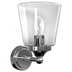 Kinkiet LAMPA ścienna BALI 9353 Nowodvorski łazienkowa OPRAWA klasyczna IP44 chrom przezroczysta