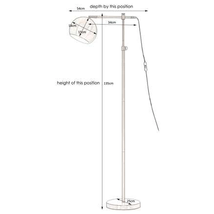 Stojąca LAMPA podłogowa CHESTER 107231 Markslojd metalowa OPRAWA kula ball brąz