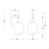 Łazienkowa lampa ścienna Epli Mini EMK110S0 szklana IP44 biała