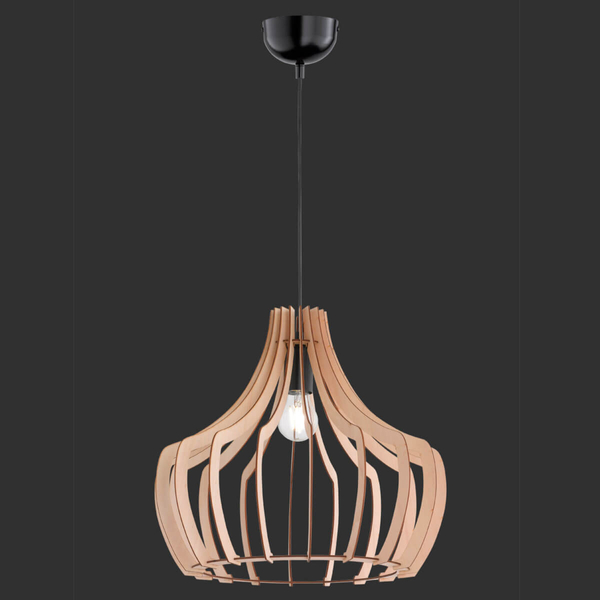Sypialniana lampa wisząca Wood R30253830 RL Light ekologiczna drewniana