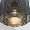 Lampa wisząca Plexus 72831 Endon metalowa ażurowa loftowa czarna