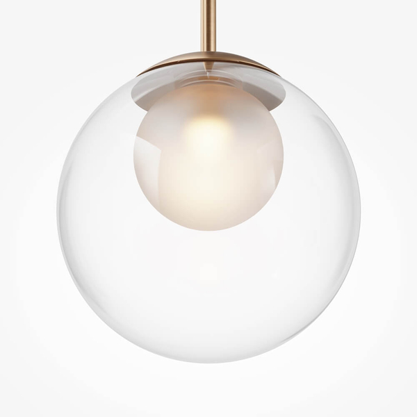 Nowoczesna lampa zwieszana Basic form MOD521PL-01G3 złoty przezroczysty