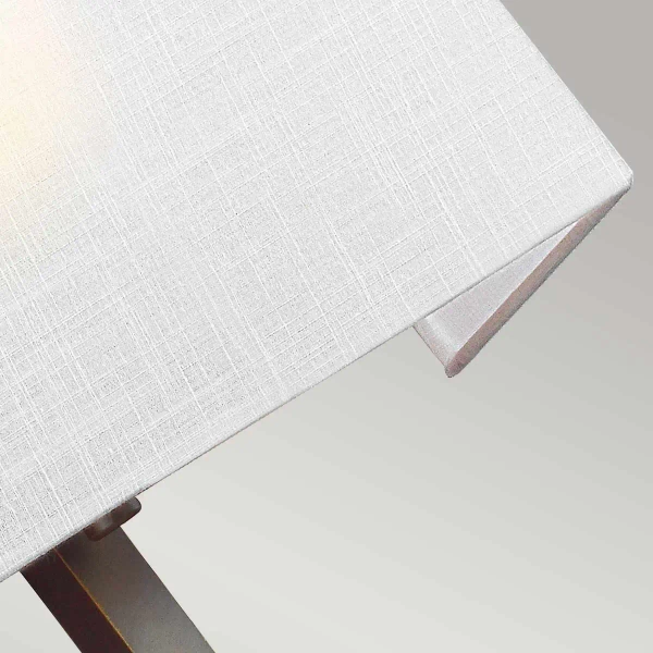 Kinkiet LAMPA ścienna Teva FE-TEVA1-ANBZ Elstead FEISS abażurowa OPRAWA klasyczna prostokątna brąz biała