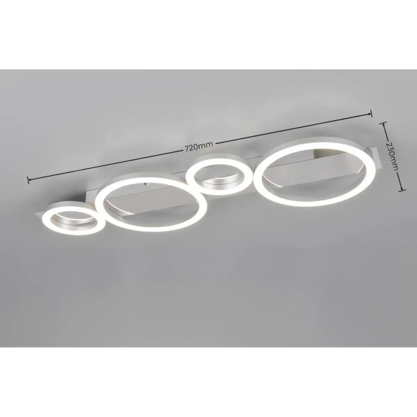Lampa sufitowa LUMOS R64821106 LED 26,5W 4000K na pilota chrom