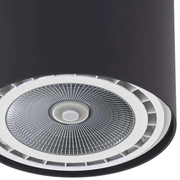 Okrągła LAMPA sufitowa BIT 9486 Nowodvorski metalowa downlight tuba grafitowa