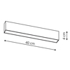 Lampa sufitowa do szynoprzewodu Moon LP-559/4 R-3F BK LED 12W 4000K belka czarny