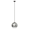 Glamour lampa wisząca Globe Plus 7606 kulisy zwis do pokoju srebrny