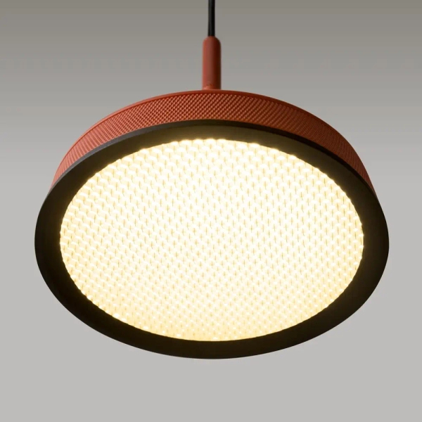 Okrągła lampa wisząca El MOD041PL-L15TR3K LED 12W 3000K pomarańczowa