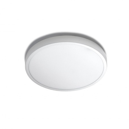 Biała lampa sufitowa Malta LED 18W nowoczesna do sypialni