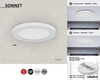 Wpust LAMPA sufitowa SONNET 1489 Rabalux metalowa OPRAWA okrągła LED 18W 4000K plafon biały