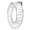 Kryształowa lampa ścienna Wave MSE1501100187 Moosee LED 9W 3000K chrom