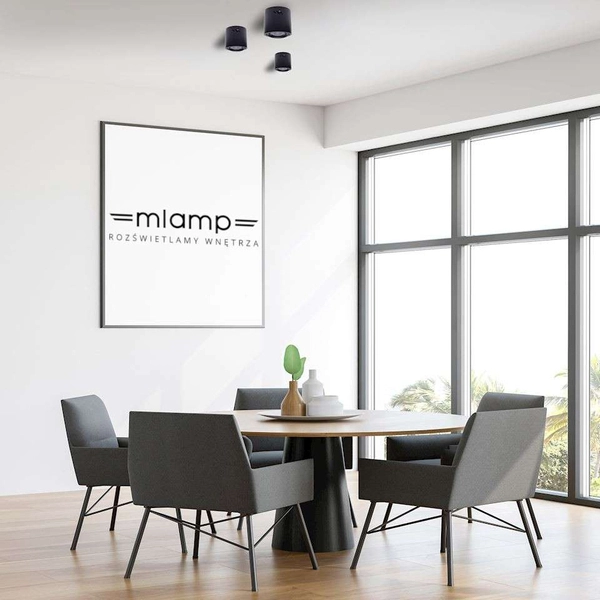 Downlight LAMPA sufitowa TUBO MAXI ML227 Milagro metalowa OPRAWA spot tuba z regulacją czarna