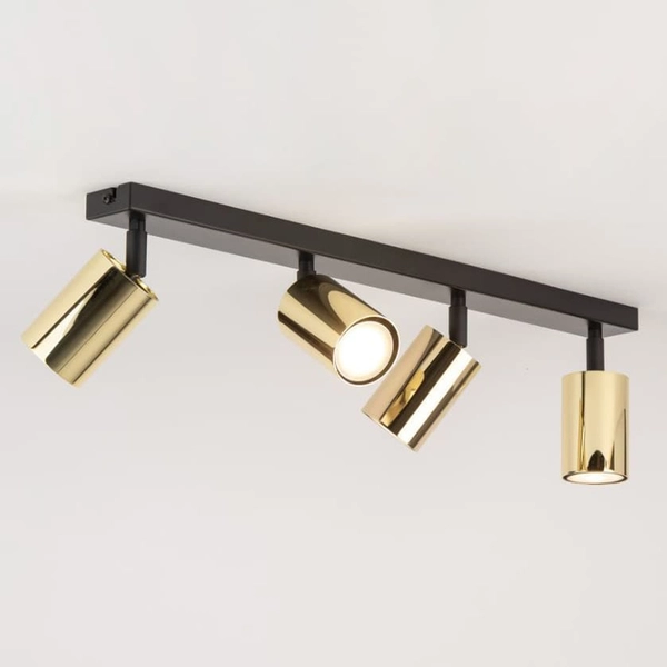 Regulowane reflektorki sufitowe Zoom 33509 Sigma tuba metalowe złote