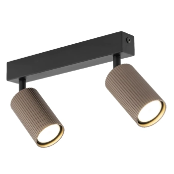 Podwójna regulowana lampa sufitowa Tune 16147 tubki na podsufitce brązowy