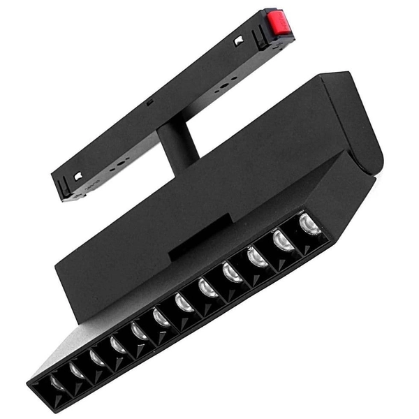 Lampa do szyn magnetycznych 3-fazowych 483 Domeno LED 12W 3000K czarna