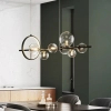 Szklana wisząca lampa DURINGO CGDURINGO90BK LED 18W 3000K kule czarny