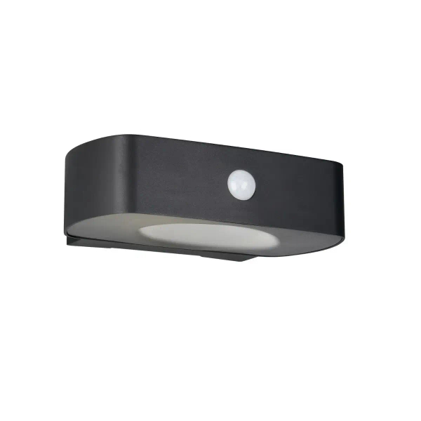 Elewacyjny kinkiet BILBAO R23336202 LED 7W 4000K IP44 z czujnikiem czarny