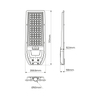 Lampa solarna Via EKO9096 Ekolight LED 200W 6000K na pilot IP65 czarna