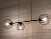 Zwis na listwie Madam 32370 czarna lampa wisząca metalowe pręty