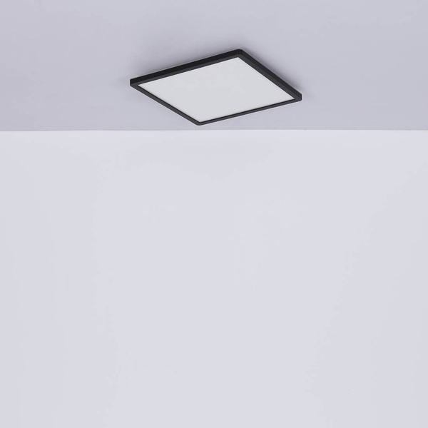LAMPA sufitowa SAPANA 41563-18B Globo kwadratowa LED 18W 3000K do łazienki IP44 czarna