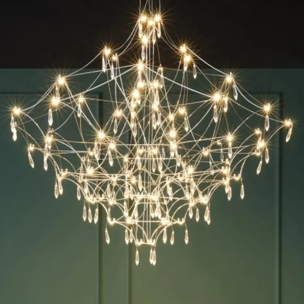 Żyrandol kryształowy złoty CONSTELATION LED 72x0,5W 3000K MSE1501100127