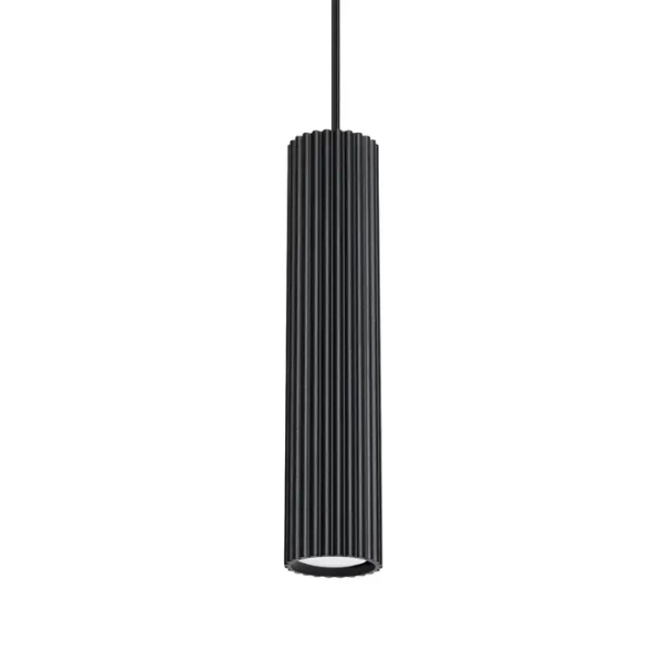 Podłużna lampa wisząca KARBON SL.1573 jadalniana tubka czarny