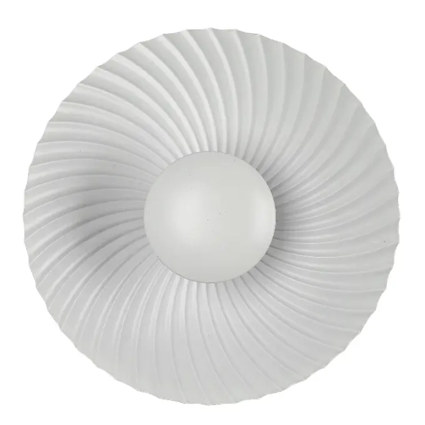 Okrągła lampa naścienna Sola LP-0105/1W WH do przedpokoju biały