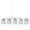 Kryształowa lampa wisząca CLASSIC 35-59294 glamour chrom fioletowy