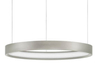 Okrągła lampa wisząca ZACAPU LE42792 LED 30W 3000K do biura srebrna