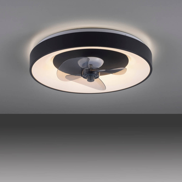 Sufitowa lampa wentylator Venika 14644-18 Just Light 36W 2700-5000K czarna