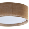 Sufitowa lampa rustykalna Juta 6584 TK Lighting okrągła jutowa brązowa