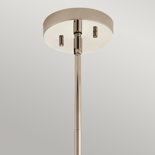 Wisząca lampa nad stół QN-TRIOCENT-P-PN kula nikiel