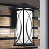 Zewnętrzna lampa nowoczesna QN-ASHBERN-M szklana czarna