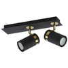 Lampa sufitowa reflektorowa Verano SPL-2031-2 Italux podwójna czarna