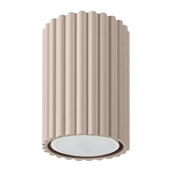 Ryflowana lampa sufitowa KARBON SL.1758 podłużna kaszmirowa