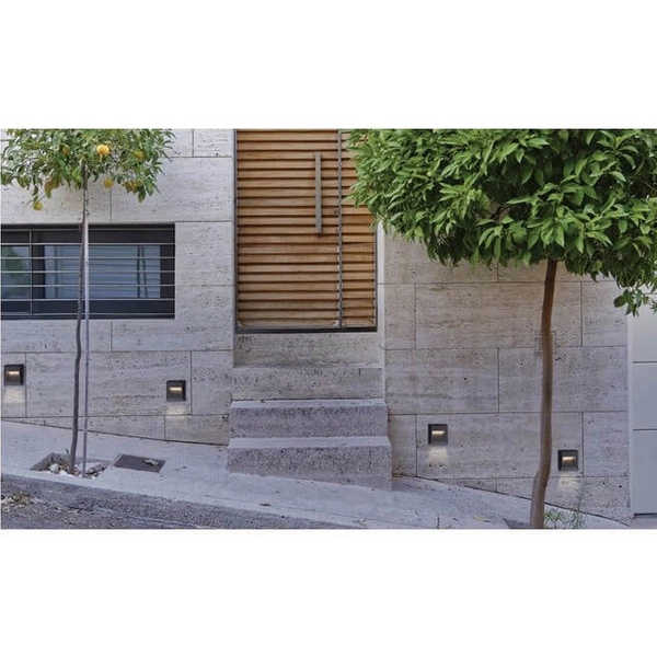 Zewnętrzna lampa ścienna AFI AZ4512 Azzardo LED 2,5W 3000K IP54 czarny