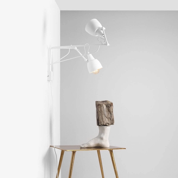 Regulowana lampa ścienna Soho 1002D 2-punktowa biała