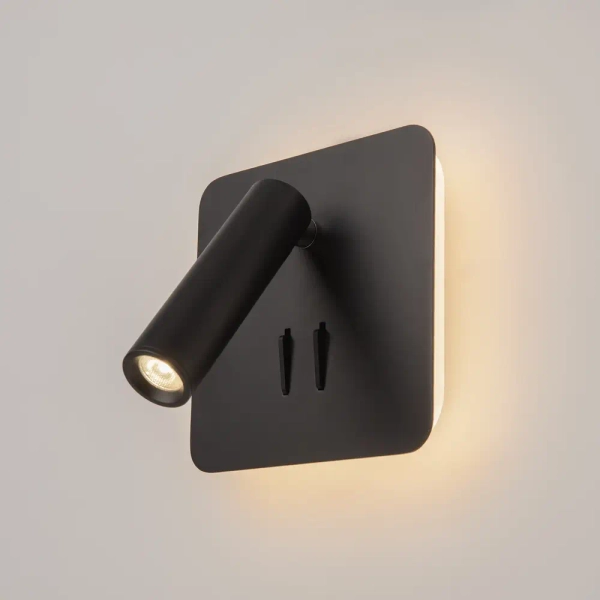 Kinkiet lampa ścienna Los 176 C175-WL-01-6W-B LED 9W 3000K czarna