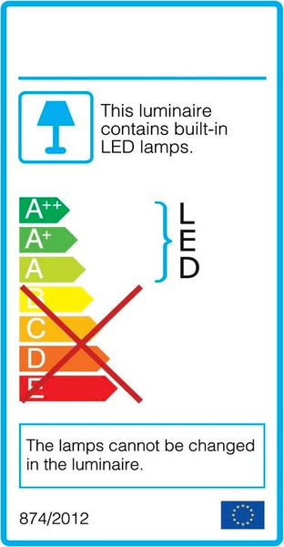 LAMPA wisząca LED BUGA LE41355 Luces Exclusivas tuba 5W 3000K czarna