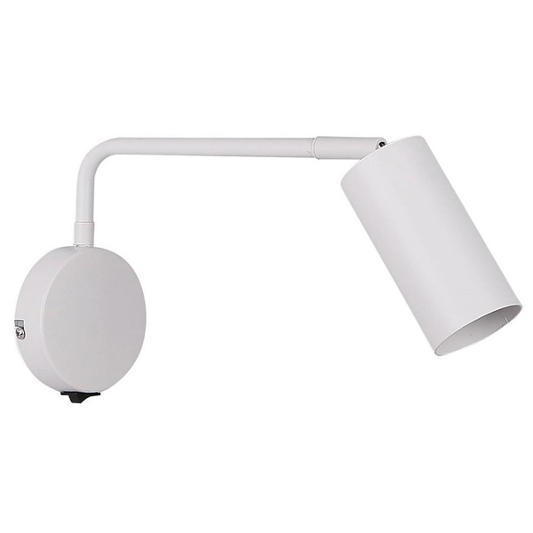 Reflektorek lampa ścienna TINA 21-76823 regulowany do czytania biały