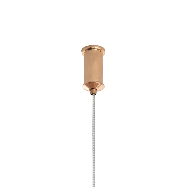 Lampa wisząca szklana Jacob ABR-LWLJ-3W-3000K LED 2,5W 3000K złota biała