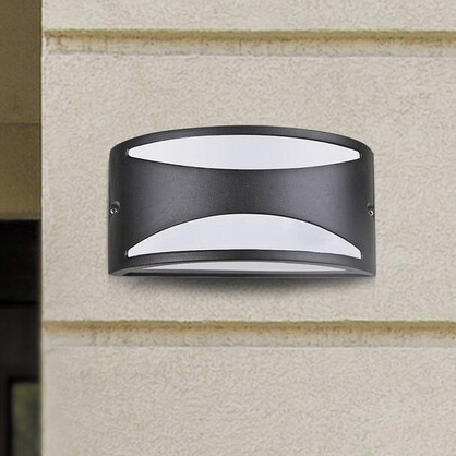 Zewnętrzna LAMPA ścienna MANHATTAN 8359 Rabalux elewacyjna OPRAWA półokrągła outdoor IP54 czarna