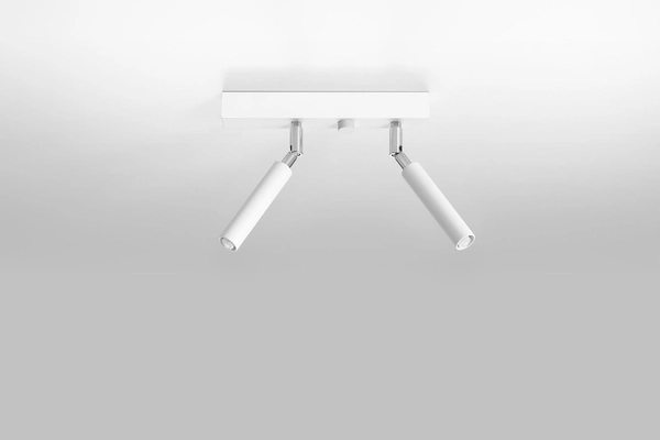 Industrialna LAMPA sufitowa SL.0903 regulowana OPRAWA metalowe tuby białe