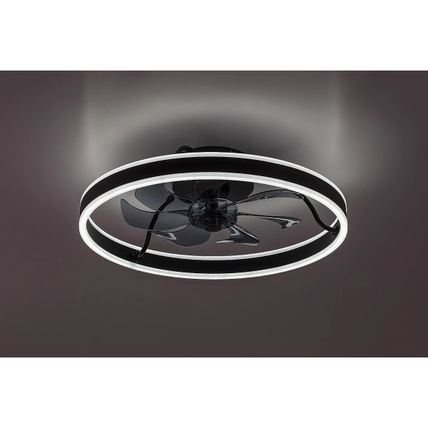 Sufitowy wiatrak z modułem LED Fanfy czarny biały 71337 40W 3000-6000K CCT
