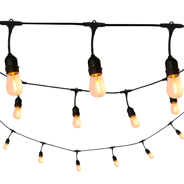 Zewnętrzny łańcuch dekoracyjny girlanda LED 6W 2200K 6,2m IP44 ciepła