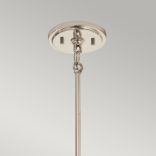 Lampa wisząca kula QN-MARILYN-MP metalowa szklana nikiel