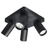 Punktowa podsufitowa lampa Yorli 73084 tubki kwadrat czarny