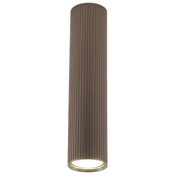 Nowoczesna sufitowa lampa Tube 11029 tuba żebrowana brązowy